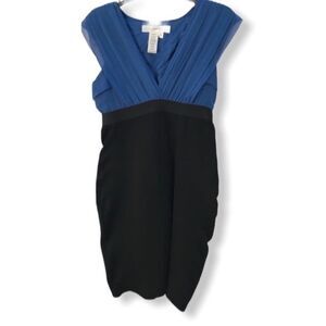 Studio M Silk Blend Dress Black Blue